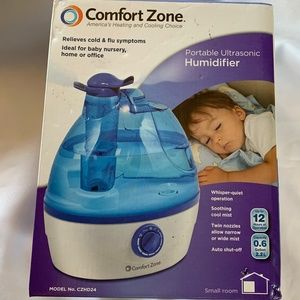 NIB! Comfort Zone Portable Ultrasonic Humidifer!